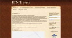 Desktop Screenshot of etntravels.com